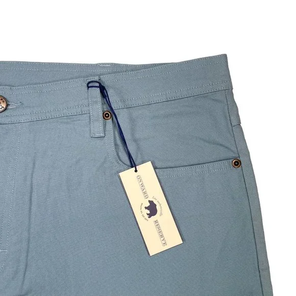 Onward Reserve Flex Micro Canvas Five Pocket Stretch Pant Mens 40x32 Smoke Blue